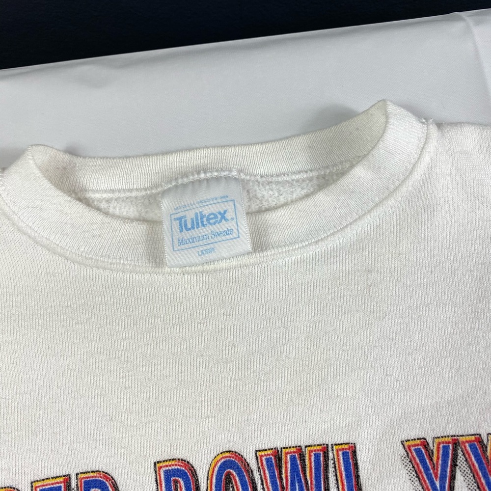 Tultex White Super Bowl XXVI Sweatshirt - Picture 5 of 7